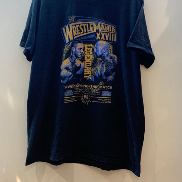 WWE Wrestlemania 2012 (Rare) Cena VS the Rock T-Shirt - Size Medium - Picture 2 of 14